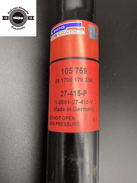 SACHS ADVANTAGE Stoßdämpfer Hinterachse ++verstärkte Ausführung++ VW Golf III, Vento, Jetta II; Seat Toledo I
